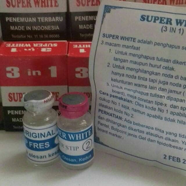 

Super White Penghapus Tinta (Pen Mas)
