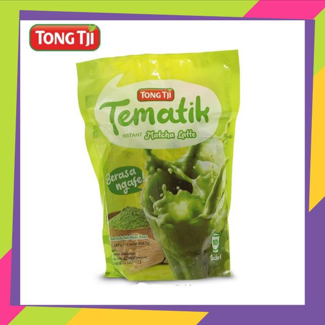 Tong Tji Tematik Matcha Latte Instant Pouch | Shopee Indonesia