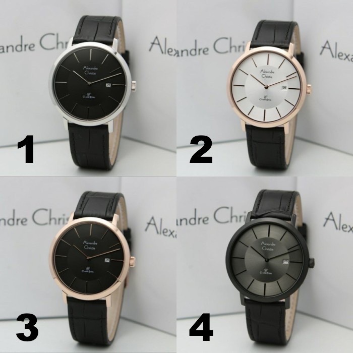 Alexandre Christie AC 8599 MD L Men Leather Strap