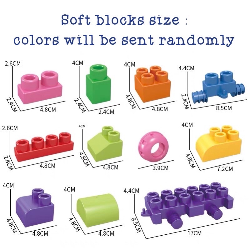 soft stacking blocks - baby stacking toys - balok bayi