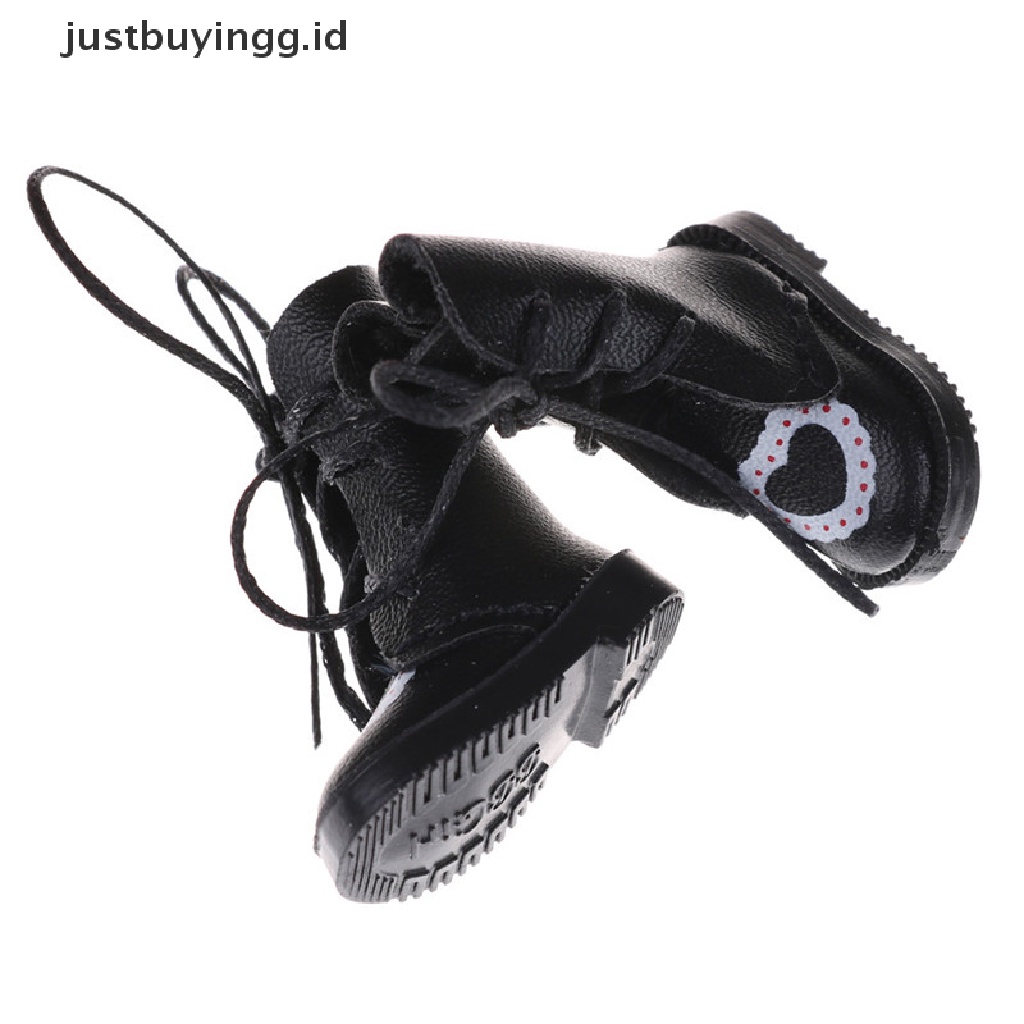 Justbuyingg.Id 1 Pasang Sepatu Boots Kulit Pu Aksesoris Boneka Bjd 1 / 8 Blythe Licca Jb