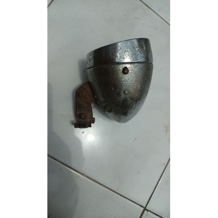 lampu sepeda onthel ontel jadul lawas kuno merk national made in Japan