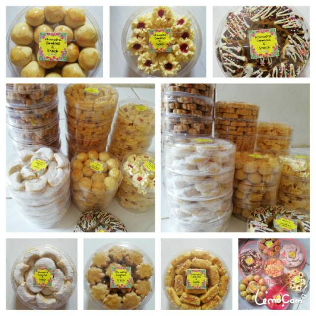 

Kue kering khas lebaran:nastar,kastengal,putri salju,thumprint