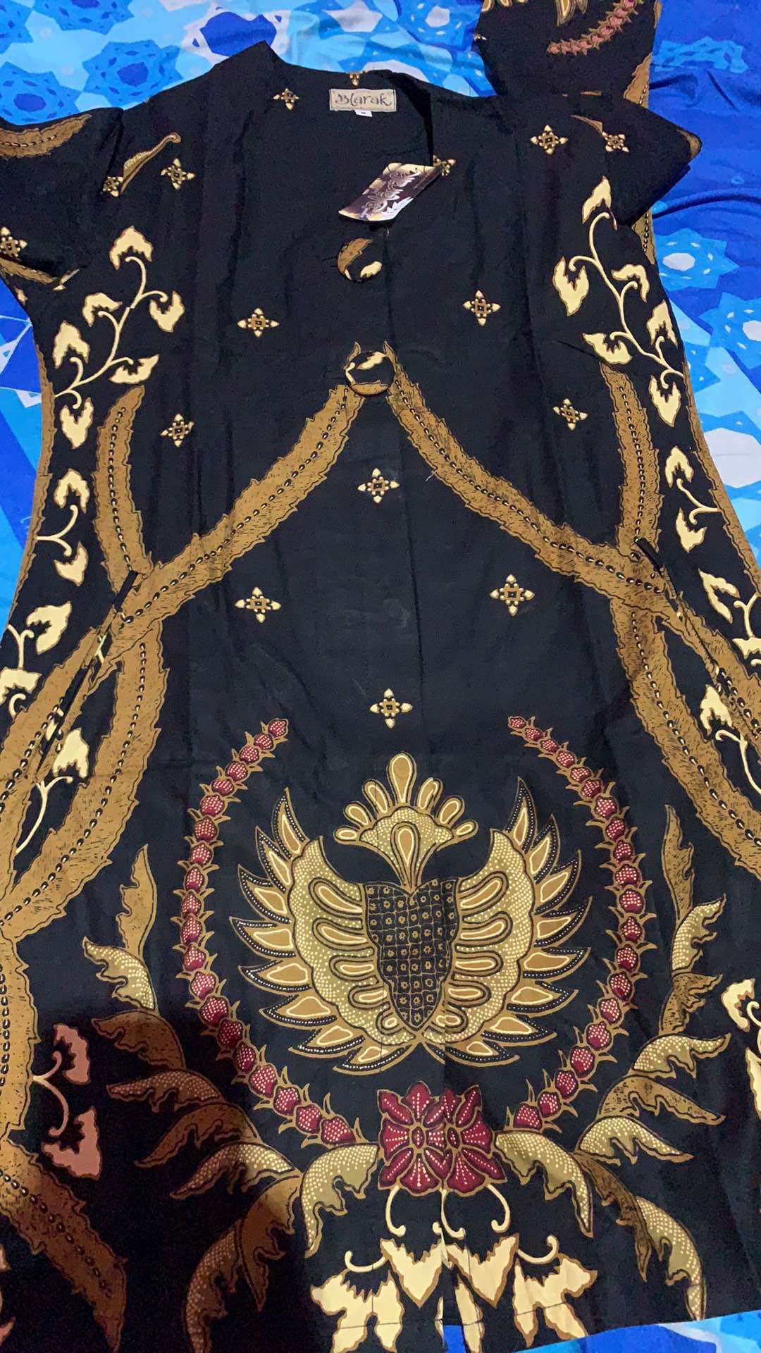 Atasan Batik Tunik (full Kancing Depan,ada Saku Kiri Kanan)