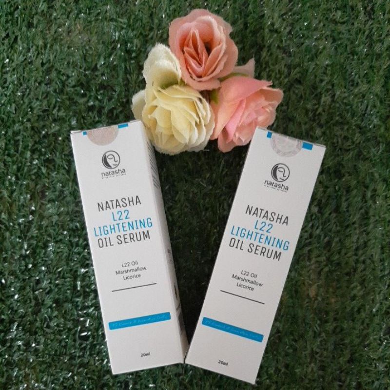 Natasha L22 Lighthening Oil Serum| L22 Oil Marshmallow Licorice  Serum Pencerah Serum Brightening Se