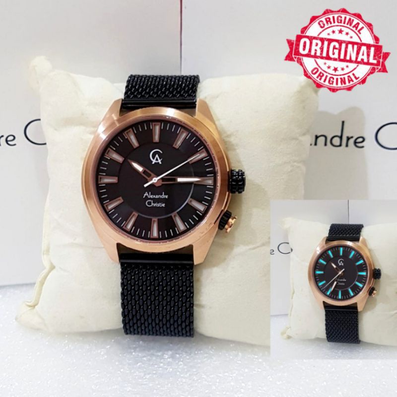 Alexandre Christie Pria AC 8630 Jam Alexander Christie Pria Original