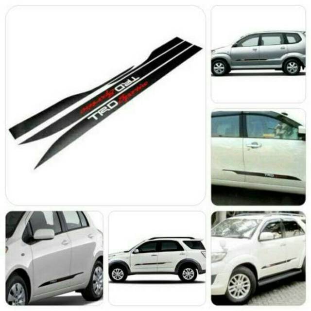 Stiker samping TRD Sportivo Fortuner / Innova / rush / Avanza / Yaris