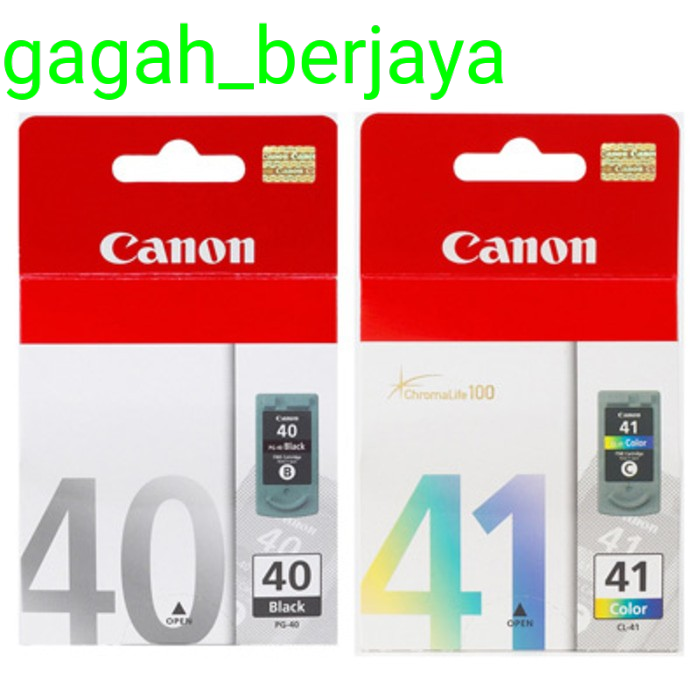 PAKET TINTA CANON PG40+CL41 ORIGINAL