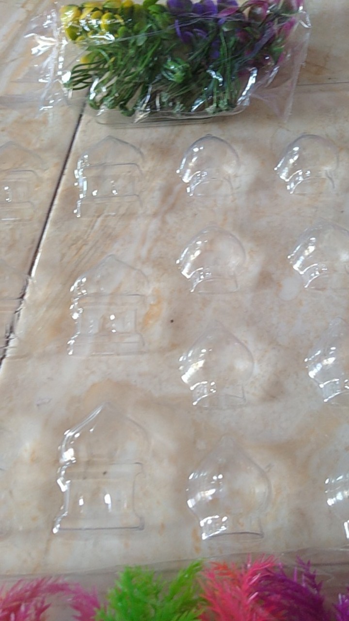 Mk-0159 Cetakan Coklat Cetakan Mika Idul Fitri Kubah Masjid