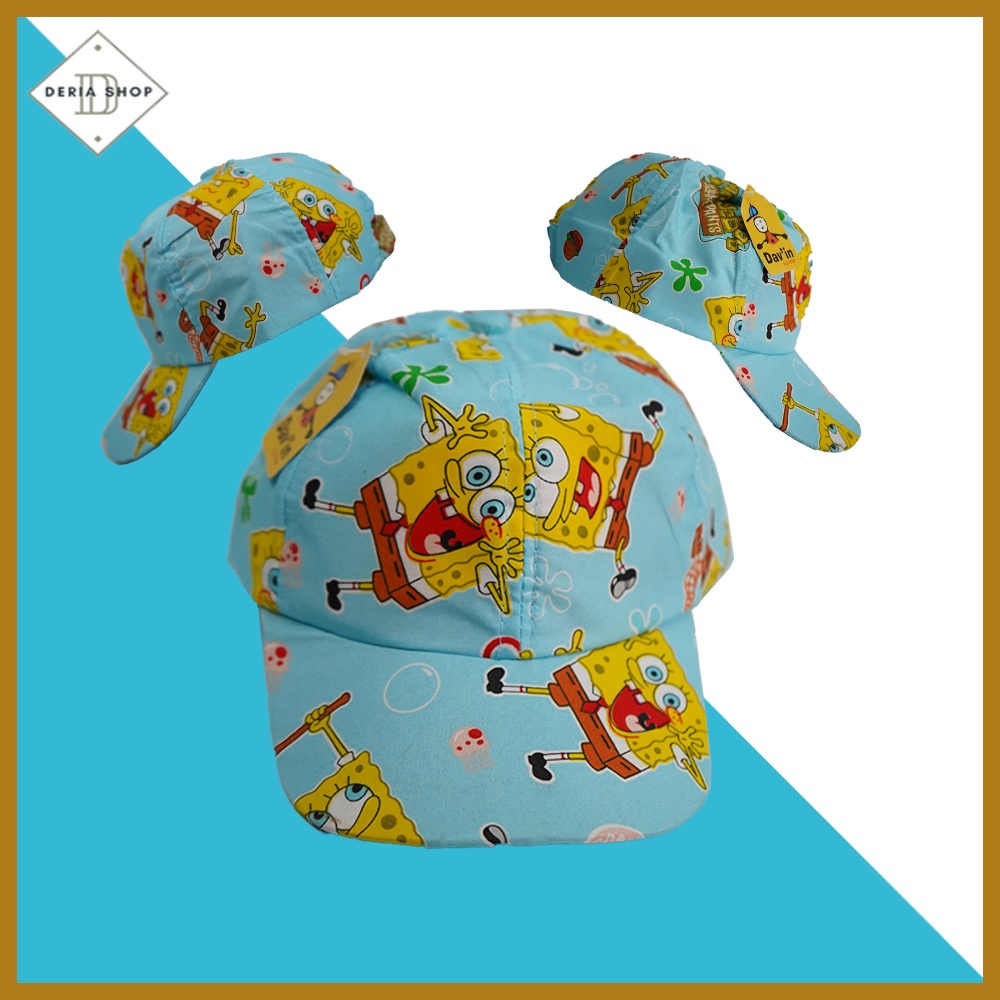 Topi Anak Laki Laki Perempuan Karakter MICKEY MOUSE 3 - 10 Tahun Sablon Sublim High Quality Unisex Karakter Cartoon Dinosaurus, My Little Pony, Spongebob,  Lucu,  Baseball, Pengait Velcrow, Original, Termurah,-1