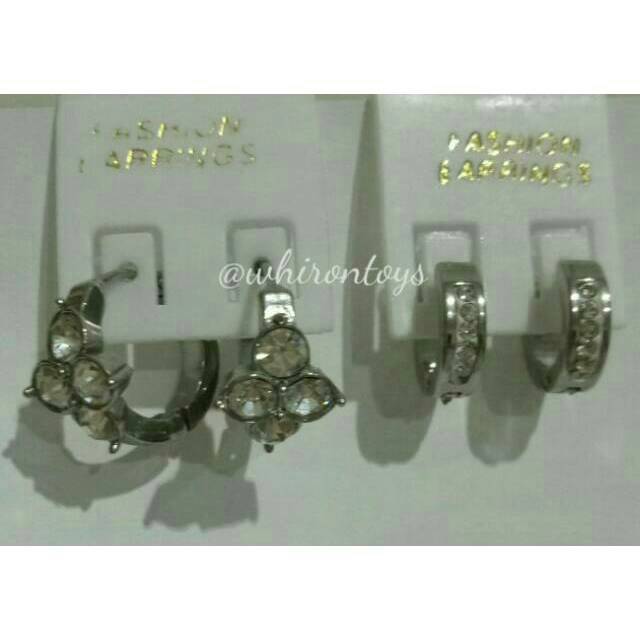 Anting Besi Putih Asli Ternate