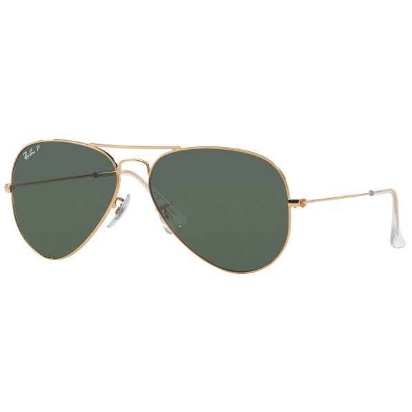 Ray-Ban Sunglass Aviator RB 3025 001/58 62 Gold w/ Green Polarized