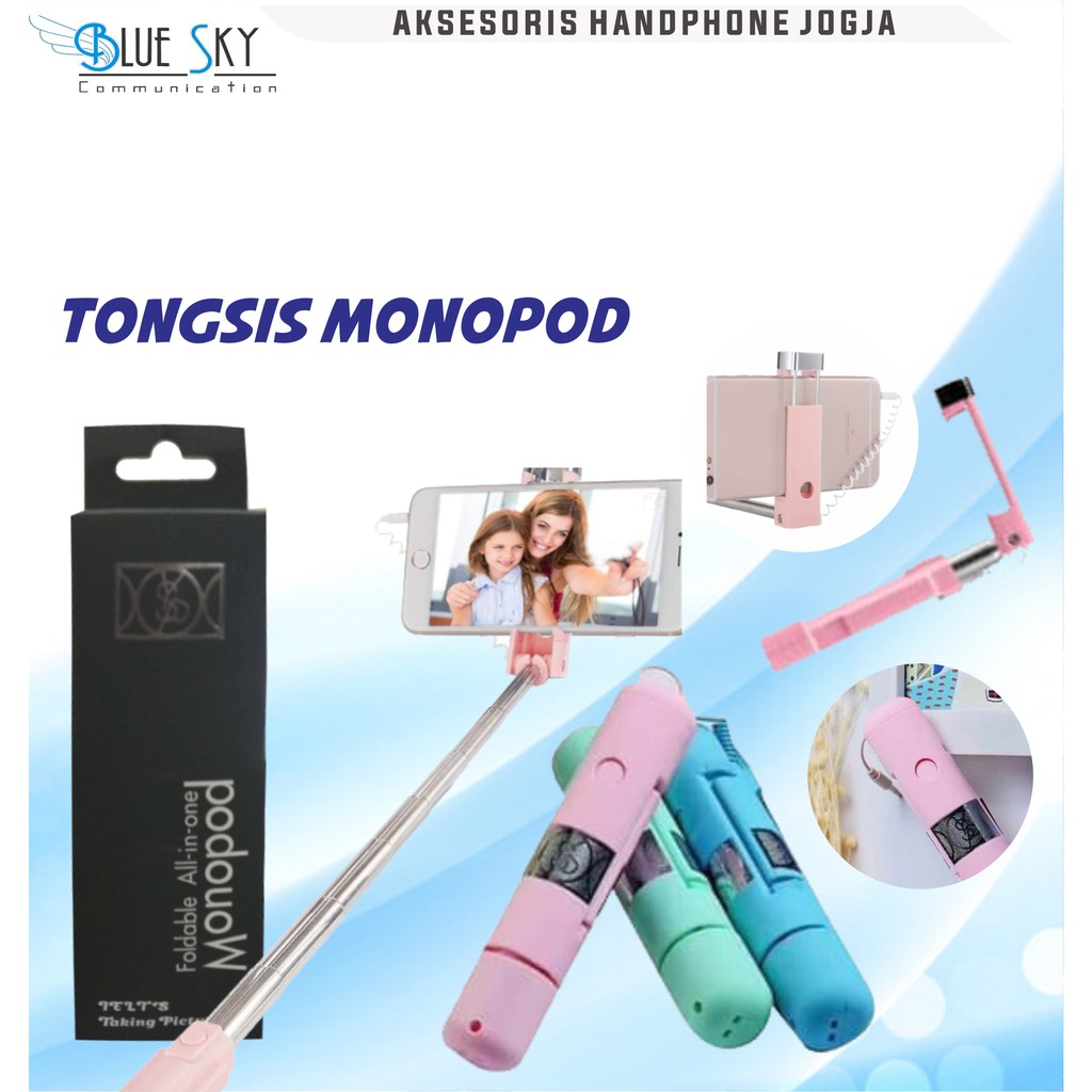 TONGSIS MONOPOD KABEL FOLDABLE ALL IN ONE