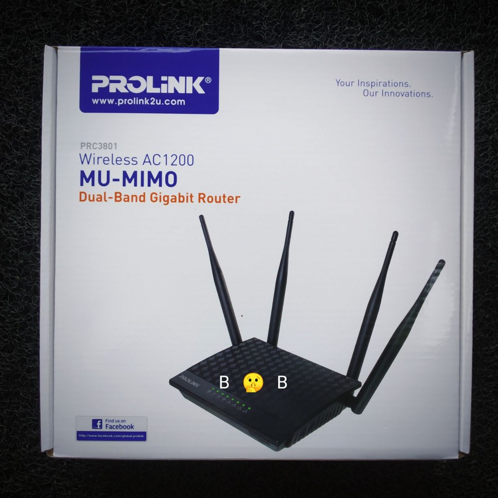 PROLINK Wireless AC1200 MU-MIMO Dual-Band Gigabit Router PRC3801