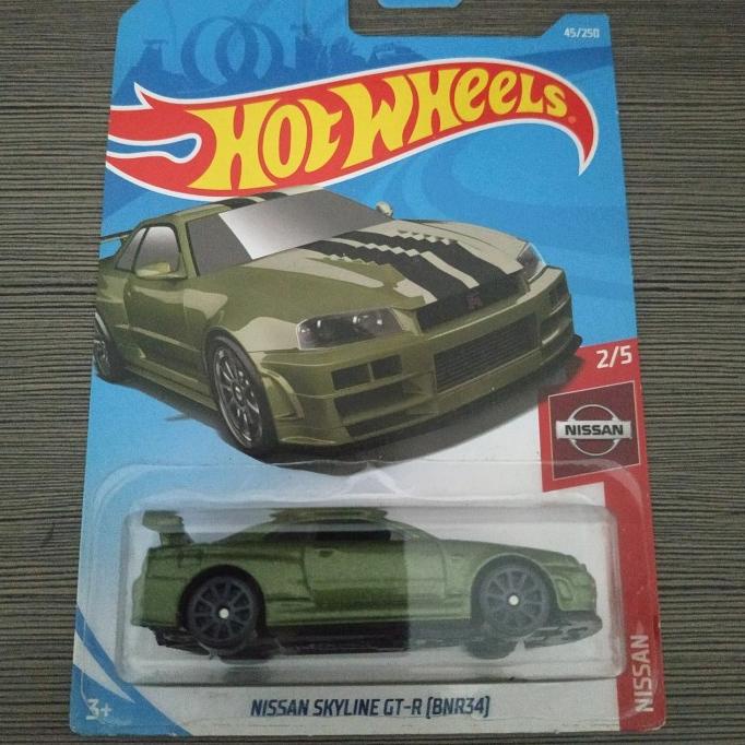 Hotwheels Nissan Skyline R34 hijau