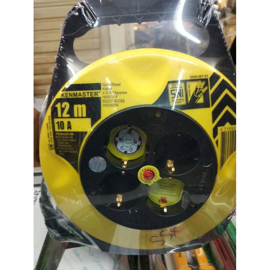 KABEL ROLL KENMASTER 12 METER 4 LUBANG   KABEL ROLL KENMASTER