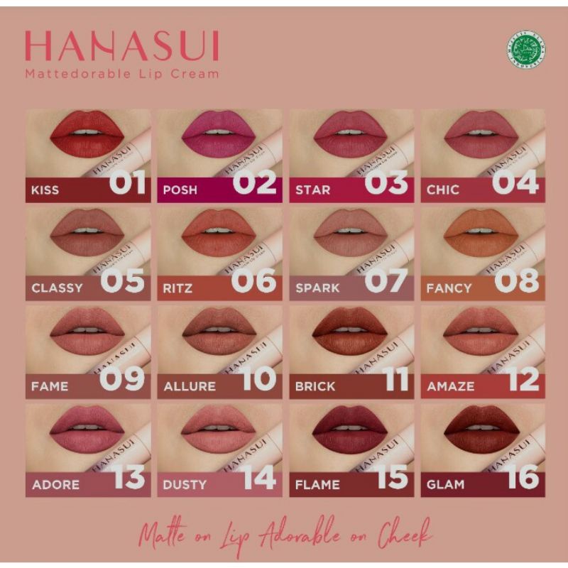 Hanasui Mattedorable Lip Cream