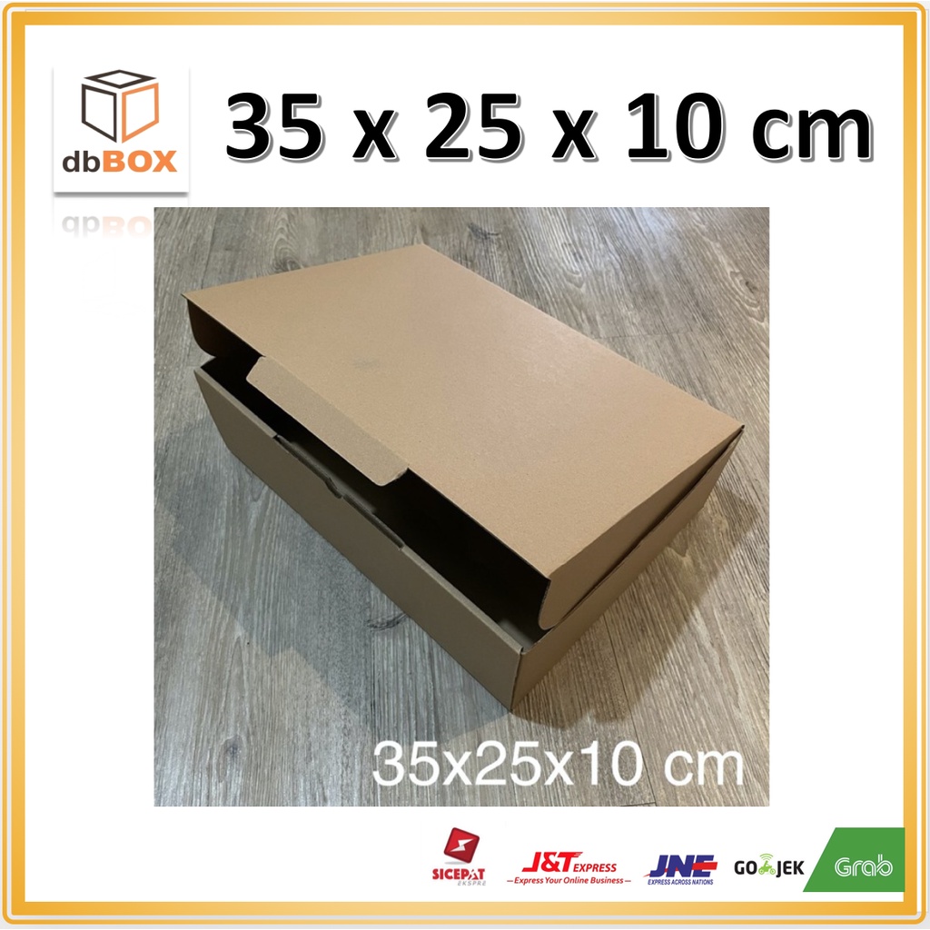 

Kardus uk 35x25x10 cm -- box Die Cut dan easy usage---