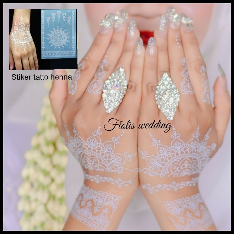 Tatto / stiker henna putih