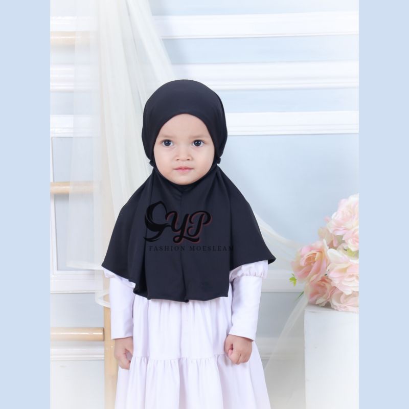 Jilbab Anak Bayi Bergo usia 1-4 th all size / HIJAB BABY