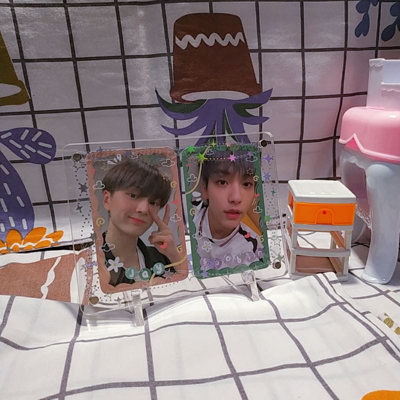 3R || Deco Holo Frame Acrylic Magnet untuk Foto/Photocard Kpop - Aestetic Acrylic Stand Photocard