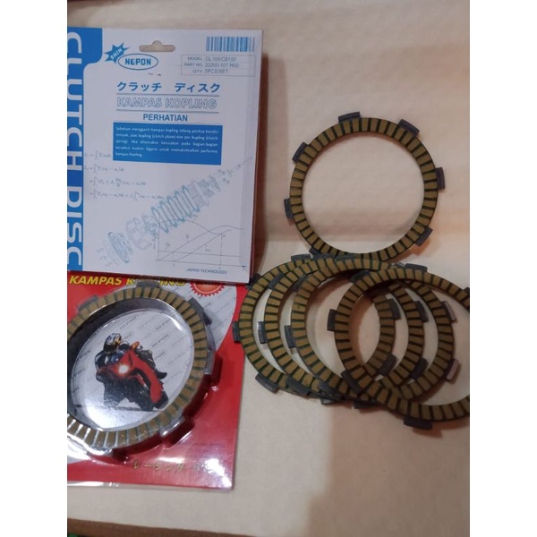 kampas kopling gl100 nepon racing japan quality