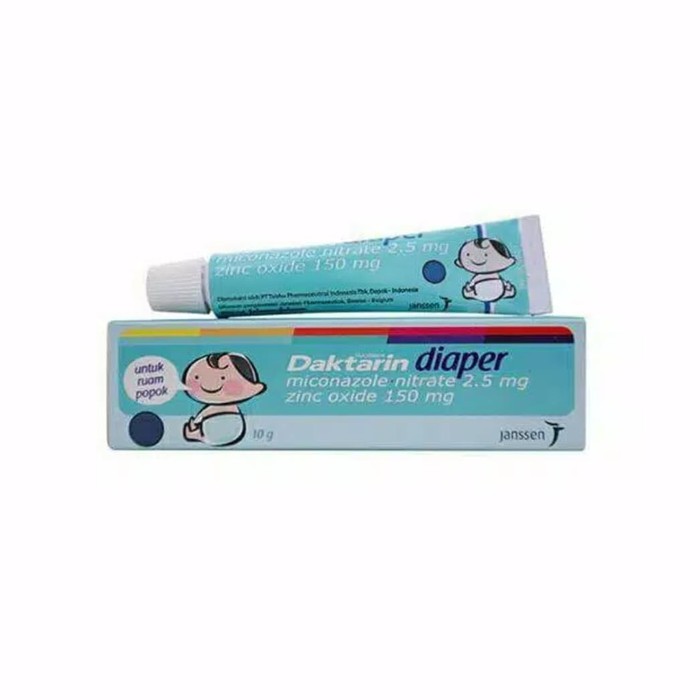 DAKTARIN DIAPER OINTMENT 10 GR / KRIM RUAM POPOK BAYI
