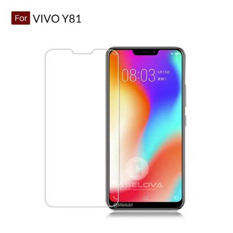 Tempered Glass Vivo V7/V9/Y81/Y83/Y91/Y91c/Y12/Y15/Y17/Y93/Y95 Bening Non Full Cover