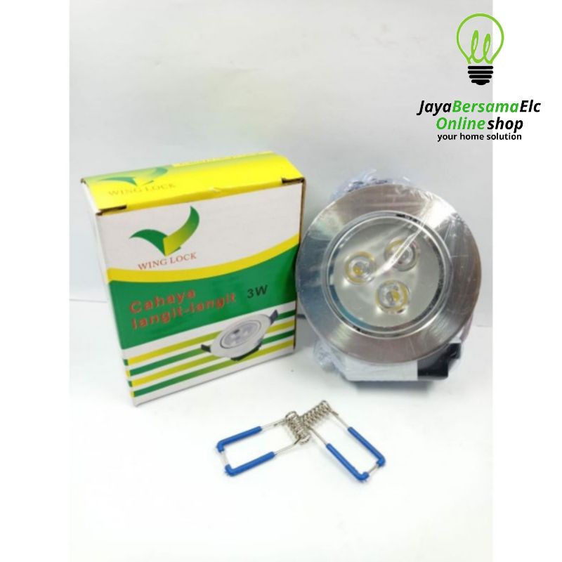 Lampu Downlight led panel 3 Mata 3 watt lampu led Lemari dekorasi interior Winglock