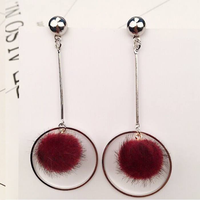 Anting Fashion Wanita Anting Korea Style Model Stud Mix Ring ball  75A