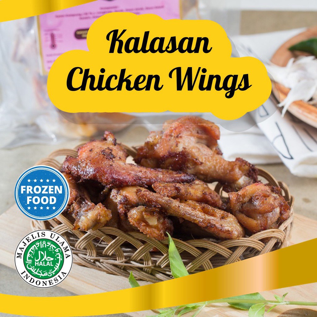 

PREMIUM FROZEN FOOD Kalasan Chicken Wings Khas Mas Yogi 500gr Makanan Instan