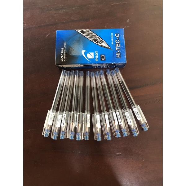 

Bolpoin dan refil hitec-h/hitek pilot 0.3/pink/hijau/biru tua/hitam