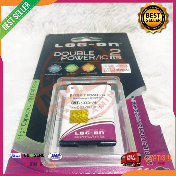 Acc Hp Baterai Bb Blackberry Gemini 8520 3G Kepler 9300 Curve 8310 Cs2 Log On