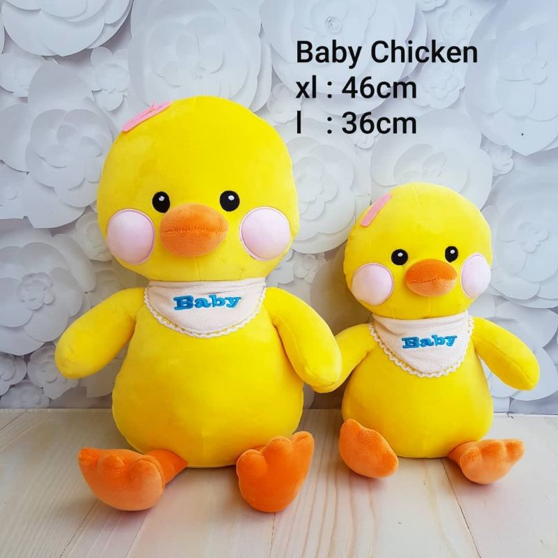 BONEKA BABY CUTE DUCK / BEBEK / CHICKEN LUCU L DAN XL