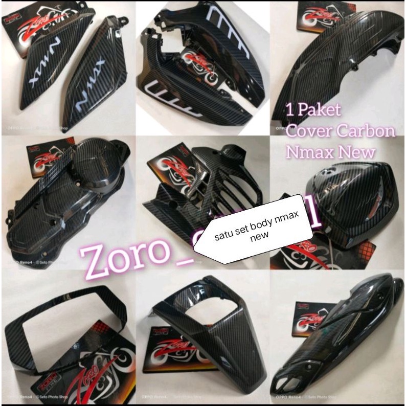 COVER NMAX NEW FULL SET BODY KARBON IMPORT