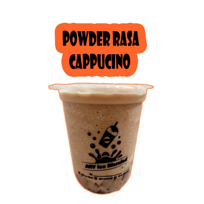 

Bubuk Minuman Rasa CAPPUCINO / Powder Drink Plain 500gr