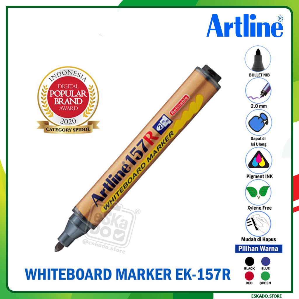 Artline Spidol Whiteboard Marker EK-157R