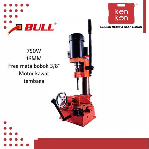 Mesin bor bobok chisel tebok BULL MESIN TATAH KAYU MESIN PAHAT BOBOK PER BULL