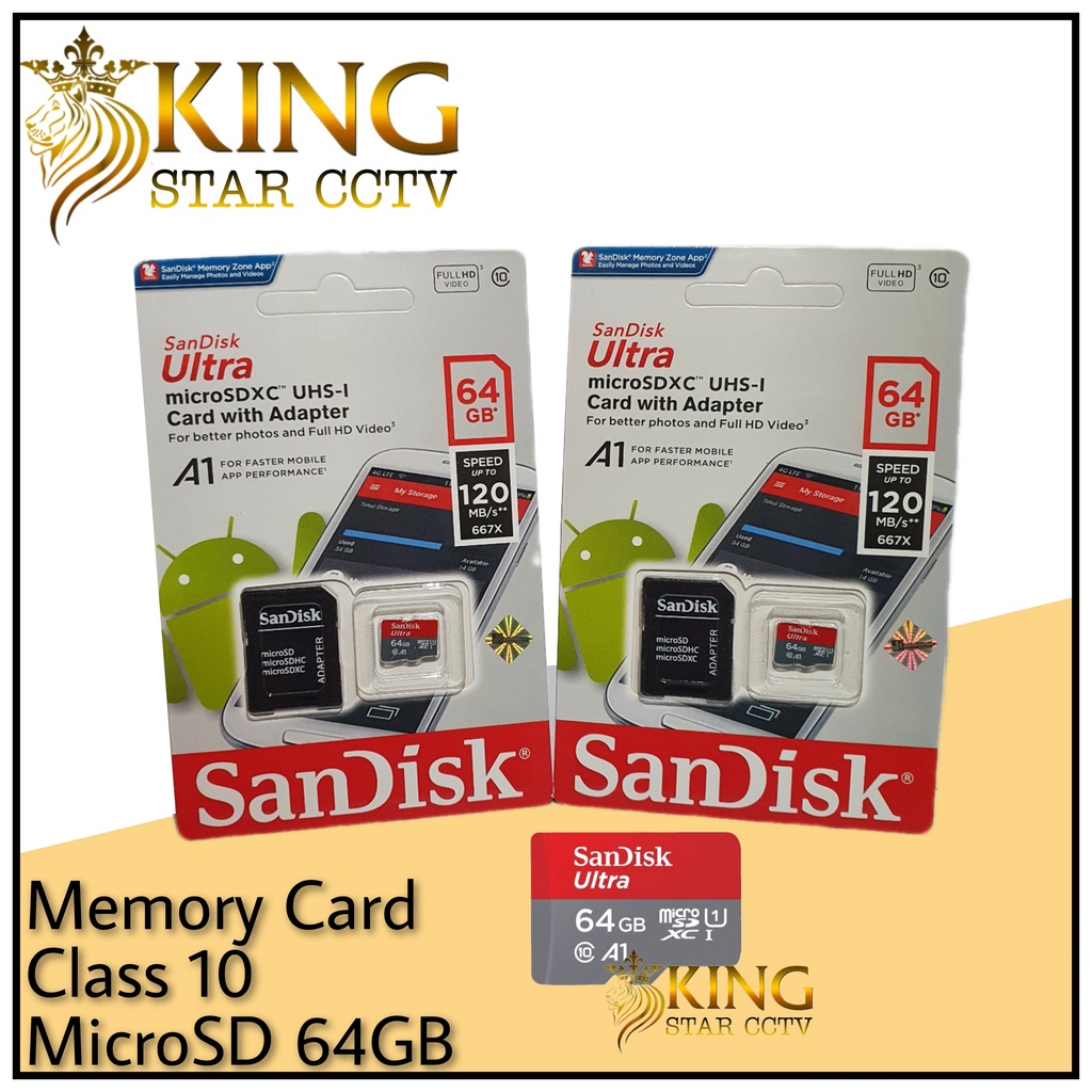 Micro SD Sandisk Ultra A1 64GB