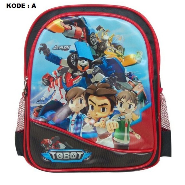 BAJ TAS RANSEL ANAK LAKI SEKOLAH PLAYGROUP / TK TOBOT THOMAS 3D PRINTING IMPORT TAHAN AIR (WATERPROOF) / TA052