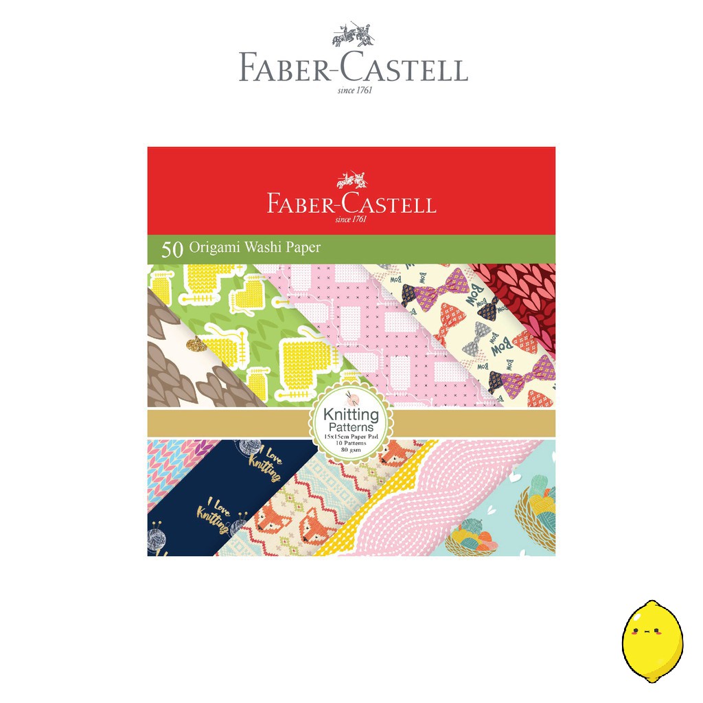 

Faber Origami Washi Paper 15 x 15 Patterns/ Kertas Lipat Motif