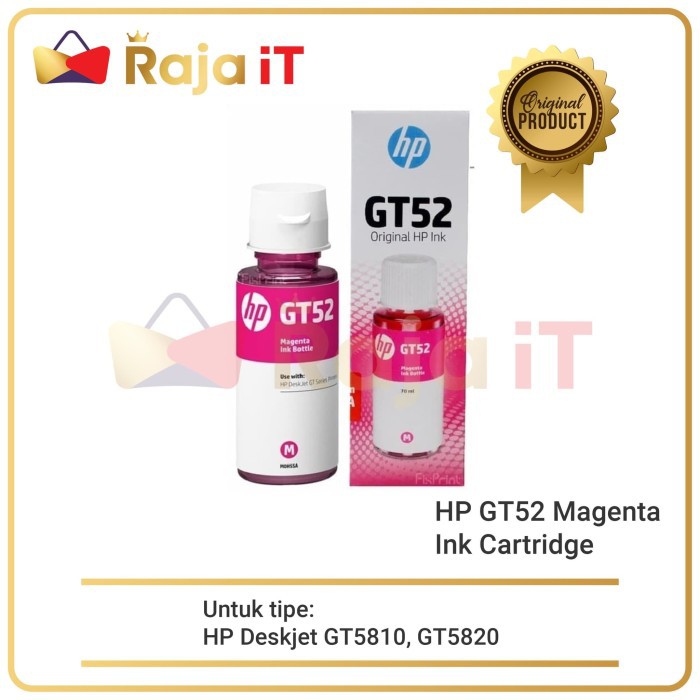 HP Tinta GT 52 Magenta GT52 Original