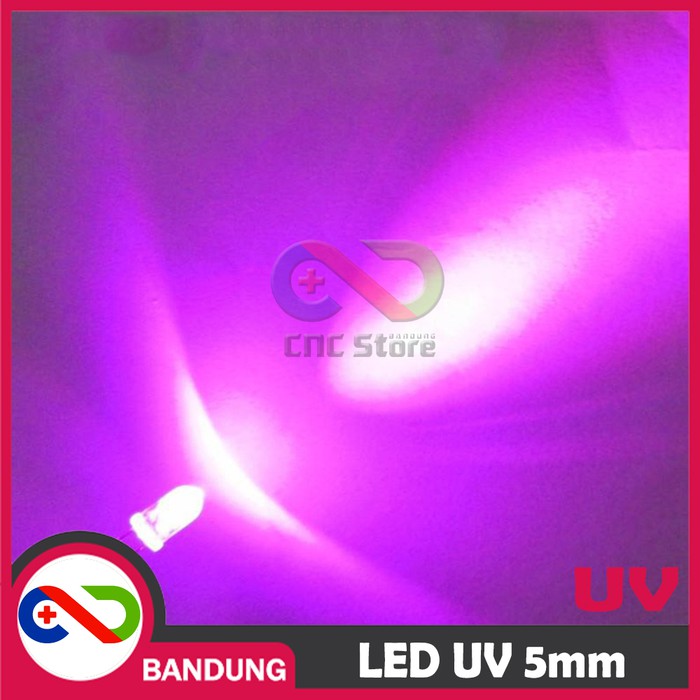 10PCS LED 5MM F5 UV ULTRAVIOLET UNGU CLEAR DETEKTOR UANG PALSU