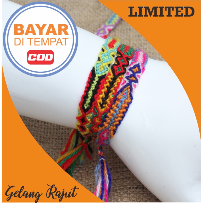 Gelang Rajut Etnik Gelang Keren Kece Anak Gunung Triple 01