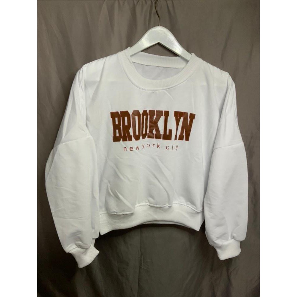 BROOKLYN SWEATER CROP SWEATER OVERSIZE SWEATER WANITA CROOPE