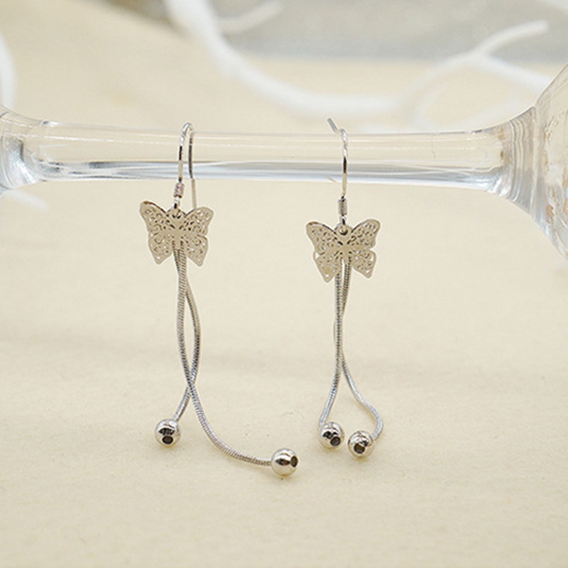 Anting Rumbai Panjang Desain Butterfly Untuk Wanita