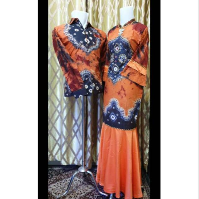 Baju batik jumputan couple