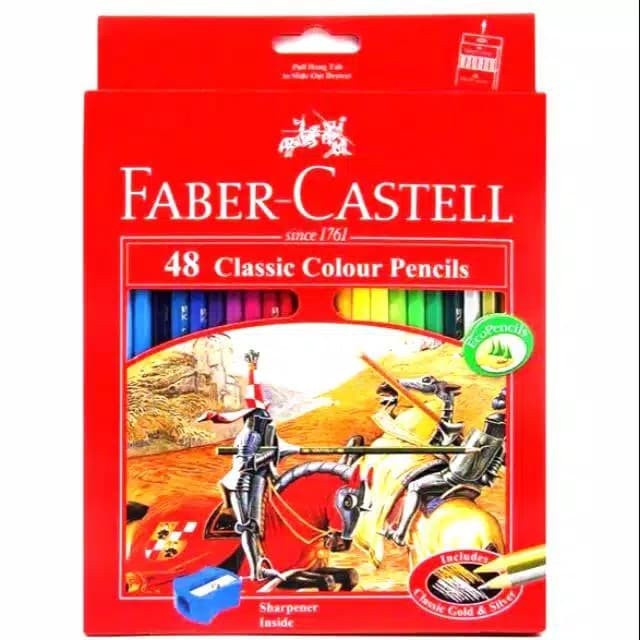 

WARNAPENSIL- PENSIL WARNA FABER CASTELL CLASSIC 48 WARNA -PENSIL WARNA