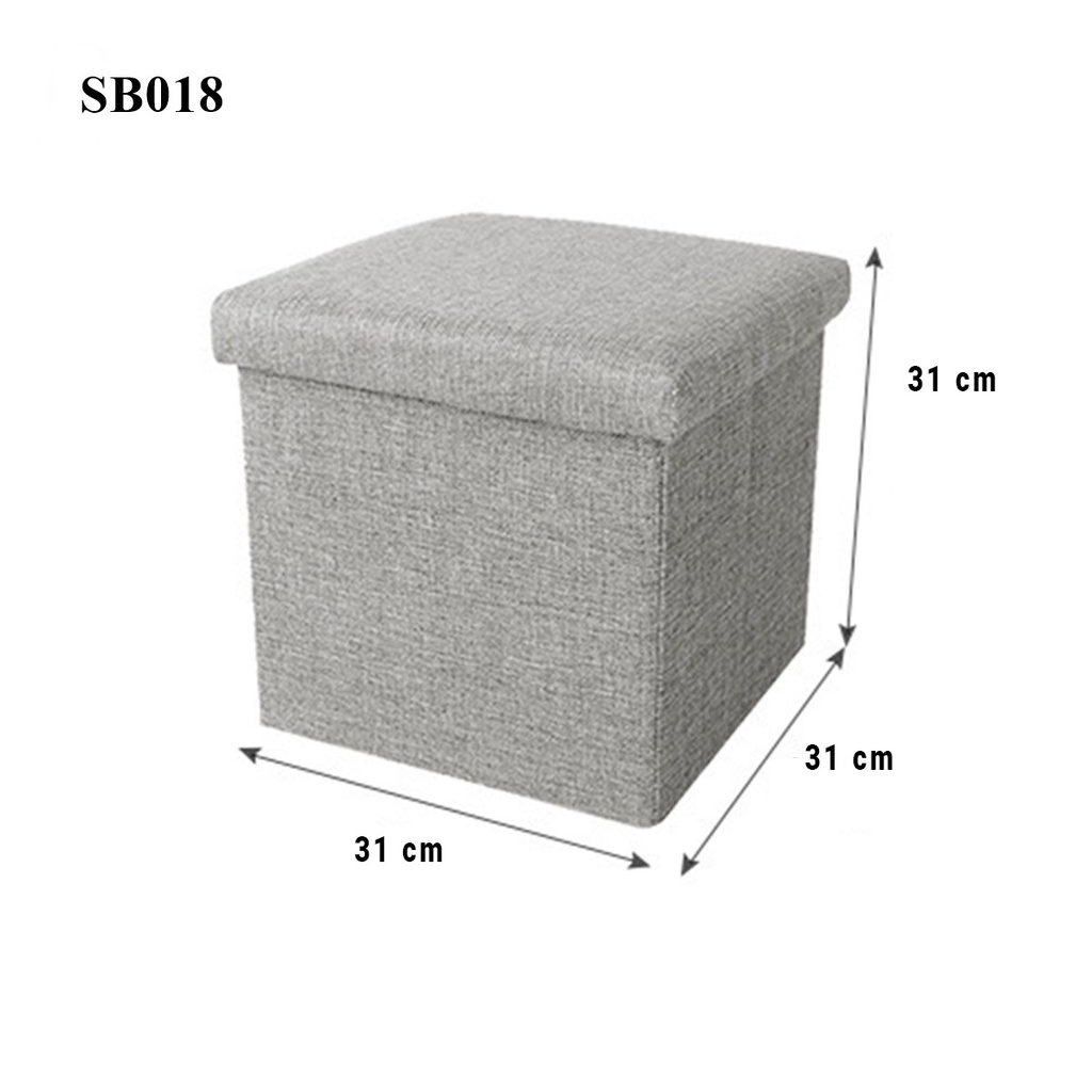 Box penyimpanan Serbaguna Kursi Stool Tempat Mainan Sepatu Buku Bahan Cotton SB014