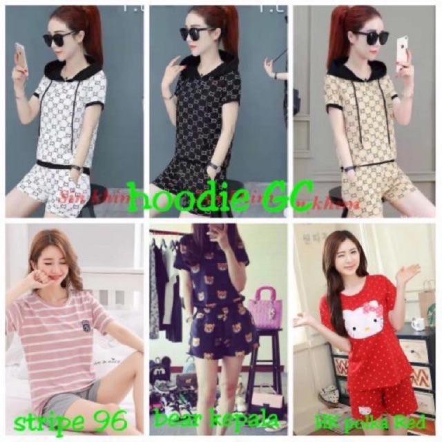 RESTOCK JC Stelan Tidur HP Import Wanita / Stelan Wanita Terbaru / Baju tidur HP murah